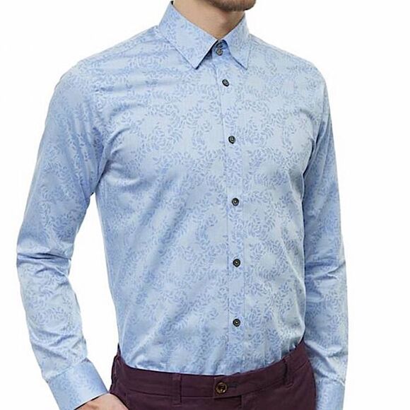TED BAKER LONDON Flip Cuff Shirt - Picture 1 of 13
